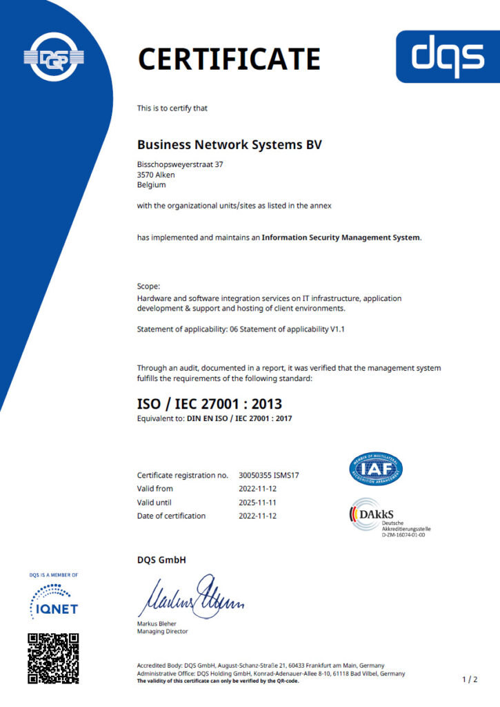 iso/IEC 27001:2013